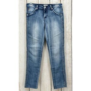 Hudson Girls Diao Jeans Size 16 Skinny Light Wash Fade Blue‎ Stretch